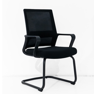 Conference Mesh <b>Office</b> <b>Chair</b> Manufacturer Guangdong Black Visitors <b>Office</b> Meeting Room <b>Chair</b> - Product Image 1
