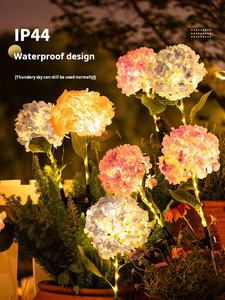 מנורת גן הידראנגאה עמיד למים עבור גן דשא בחצר האחורית - Product Image 4