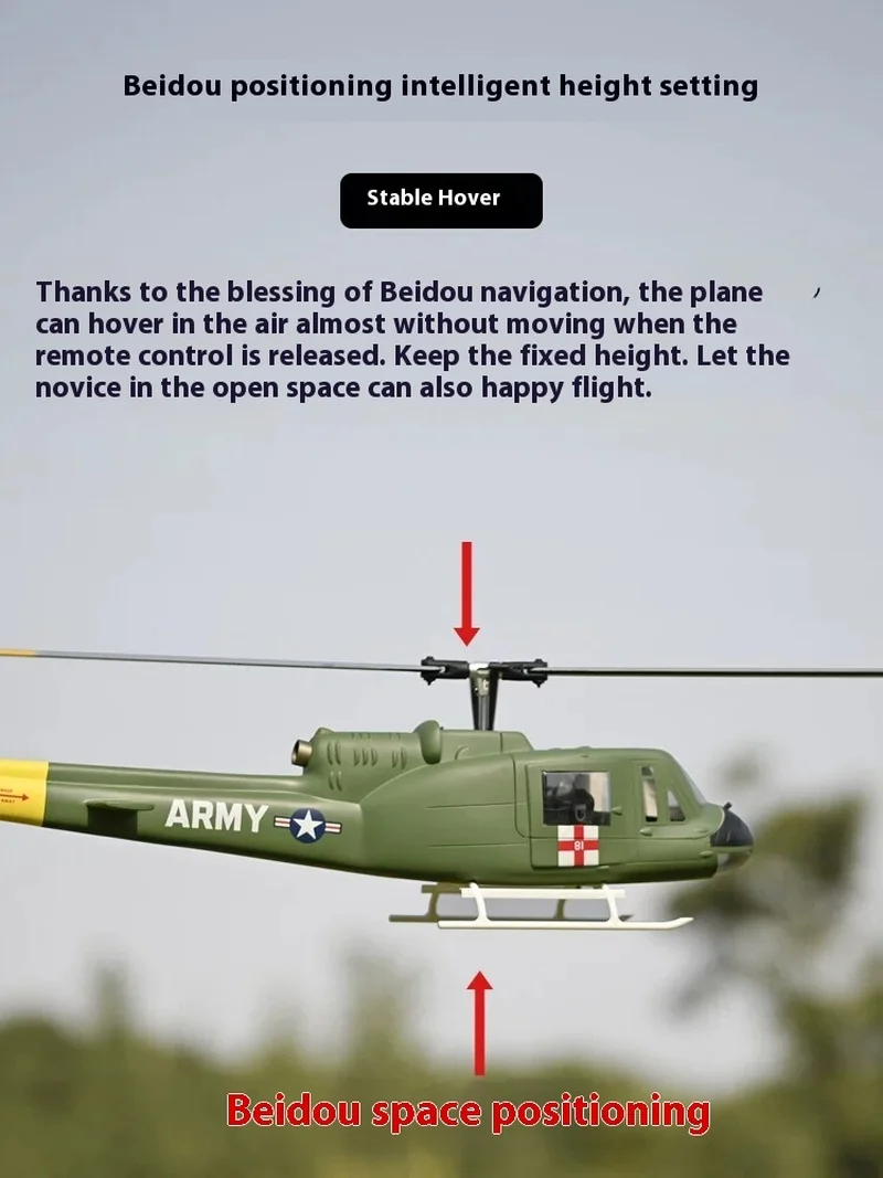 Uh-1 HueyV3ヘリコプターRtf全機シミュレーションリモート
