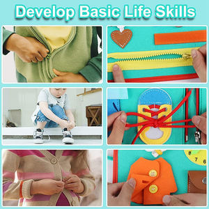 <span class=keywords><strong>Livre</strong></span> d'activités en feutre Montessori, jouets de voyage, jouets éducatifs précoces, jouets sensoriels pour tout-petits, <span class=keywords><strong>livre</strong></span> doux - Product Image 4