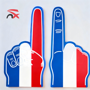 Custom 2026 Cheering Fans Supplies UV Printing Country Logo Foam <strong>Finger</strong> Colorful Sponge Hands With American Canada Design - Product Image 6