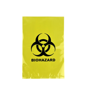 Autoclavable nhựa chất thải y tế túi màu vàng phẳng mở 10L đến <span class=keywords><strong>100L</strong></span> Biohazard túi màu đỏ - Product Image 1