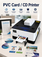 Imprimante de cartes PVC CR80 / de disques CD DVD vierges imprimables par jet d'encre Syoonjet 2026 New P800 avec plateau de 52 pièces