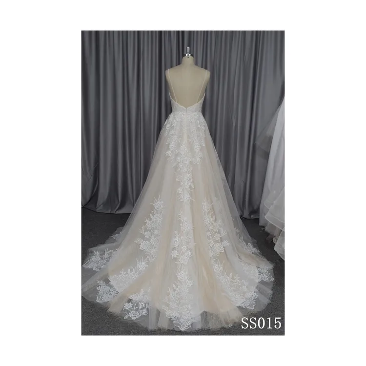 2021 New Fashion Chiffon Sleeves Ball Gown Bridal Wedding Dresses For Women