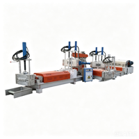 Mesin Pelletizing Daur Ulang Plastik HDPE LDPE EPS PA PPR Motor Output Tinggi Granulator Botol Plastik Bekas