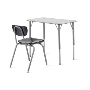 Meubles de bureau rectangulaires pour étudiants, chaise de bureau, bureaux pour salles de réunion, table d'ordinateur à hauteur réglable - Product Image 5