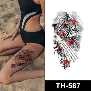 Di buona Qualità Sexy Delle Donne Della Pelle di Trucco Falso Fiori Temporary Lavabile <span class=keywords><strong>Tatuaggi</strong></span> - Product Image 4