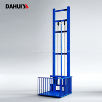 Ascenseur de marchandises hydraulique personnalisable, élévateur de marchandises à commande à distance, monté au mur, avec rail de guidage, élévateur de marchandises électrique pour entrepôt
