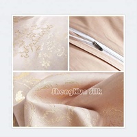 Ensemble de housse de couette 100% soie, couleur unie, satin tissé, literie 4 pièces, 300TC, linge de lit personnalisé pour la maison