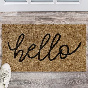 DONGWO Merry Christmas – tapis de porte épais en Fiber de Polyester PVC synthétique marron beige pour l'entrée de la maison - Product Image 6