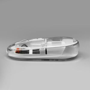 MW-004TR Mini 2.4G & BT có thể sạc lại quang không dây chuột đen/trắng trong suốt <span class=keywords><strong>5D</strong></span> phẳng LED Backlit trong kho - Product Image 3