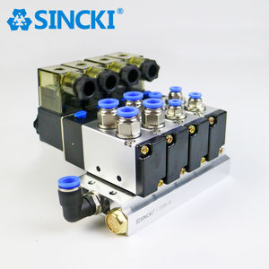 Parti pneumatiche valvola solenoide collettore terminale con elettrovalvola 4V210-08 per distributore di macchine tessili - Product Image 3