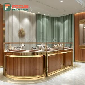 Fabricante de Muebles Minimalistas para Joyerías, Vitrina de Vidrio Templado para Mostrador de Centro Comercial - Product Image 2