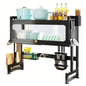 China Made Kitchen Accessories Home Storage <b>Shelf</b> Containers Pantry Kitchen Stainless Dish Drying Rack Dryer Dry Drainer Dishes - Product Image 1