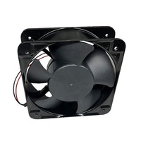 Ventilateur axial EC 150x150x50mm 15050 15CM 80V~230V avec prise EC, impeller en métal et plastique pour centre HPC