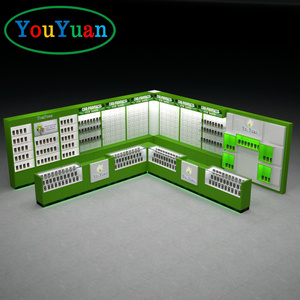 Armoire haut de gamme pour vitrine de magasin de fumée vitrine de vente au détail vitrine de <span class=keywords><strong>pharmacie</strong></span> en verre <span class=keywords><strong>avec</strong></span> <span class=keywords><strong>miroir</strong></span> - Product Image 4