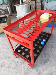 Chariot de stockage en acier mobile de javelot de haute qualité avec roues de verrouillage en acier pour équipement sportif - Product Image 5