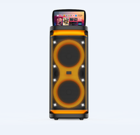 Nouveau Haut-parleur Karaoké Vidéo Tout-en-un Puissant 2026 avec Double Woofer de 10 Pouces, 100W, Bluetooth, USB et Écran Tactile