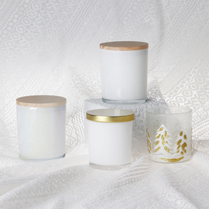 3oz 4oz 6oz 8oz 10oz 12oz 14oz 15oz 16oz bocaux à bougie en <span class=keywords><strong>verre</strong></span> à fond droit avec couvercle en bois - Product Image 3