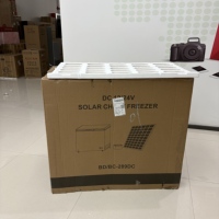 Réfrigérateur solaire OEM 289L grande capacité avec panneaux solaires et batteries, congélateur profond pour réfrigérateur domestique