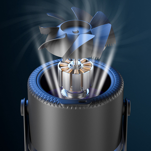 Ventilateur USB Pratique et Silencieux pour Dortoir, Mini Ventilateur de Bureau Rechargeable Longue Durée avec Lumière pour la Maison - Product Image 6