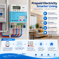 Meter Energi Prabayar STS Fasa Tunggal dengan Solusi Teknologi Tinggi CIU untuk Manajemen Energi DLMS/COSEM Dengan Sistem Vending Gratis