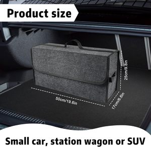 Contenedor de Carga para Auto de Alta Capacidad, Diseño Moderno, Bolsa de Almacenamiento Plegable para Autos, Organizador de Maletero de Plástico PET, Bolsa de Almacenamiento para Auto - Product Image 4