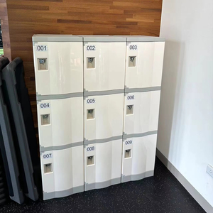Casier de rangement moderne, petites boîtes de rangement, armoire de rangement en plastique ABS avec porte pour les lieux à fort trafic comme les usines et les gymnases - Product Image 1