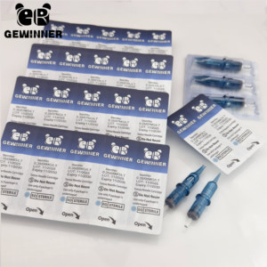 Kartrid Jarum NanoTattoo Sekali Pakai Profesional Gewinner, Bentuk Lancip Panjang, Diameter 0.35mm, Steril dan Aman untuk Seni Tubuh - Product Image 3