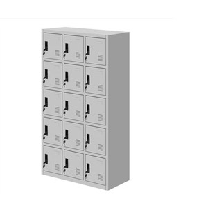 Lockable and Safe Storage Steel <b>Locker</b> 15 Compartment Workman <b>Lockers</b> - Product Image 1
