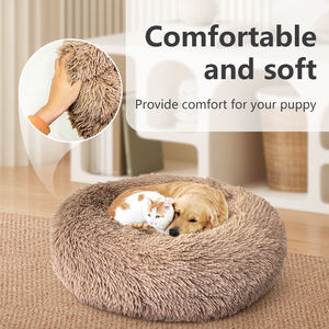 Atacado Almofada Pet Plush Soft Donut Dog Bed Acessórios Lavável Sofá Calmante Grande Personalizado Luxo <span class=keywords><strong>Cat</strong></span> Dog Pet Bed - Product Image 2