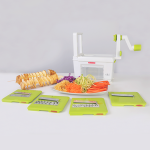 Modèle très vendu : Spiraleuse à légumes en acier inoxydable, éplucheur et coupe-légumes en spirale pour légumes - Product Image 2