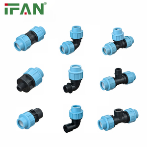 IFAN hiệu suất cao thủy lợi phụ kiện tiêm ASTM d3035 PP nén phụ kiện khuỷu tay TEE HDPE Ống phù hợp - Product Image 1