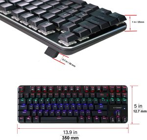 Moda moderna 87 llaves <span class=keywords><strong>teclado</strong></span> de juego al por mayor similares a <span class=keywords><strong>K552</strong></span> <span class=keywords><strong>Teclado</strong></span> mecánico del juego de RGB completa - Product Image 6
