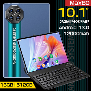 แท็บเล็ต Max80 ขนาด 10.1 นิ้ว ระบบ Android 13 หน่วยความจำ 16GB+512GB Octa Core พร้อมเคสคีย์บอร์ด แบตเตอรี่ 12000mAh หน้าจอ HD - Product Image 5