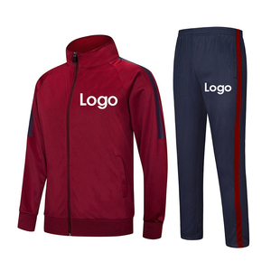 Tute da ginnastica di alta qualità per uomo da <span class=keywords><strong>calcio</strong></span> con cerniera intera tuta da ginnastica per abiti personalizzati Set Fitness Jogger 2 pezzi - Product Image 1