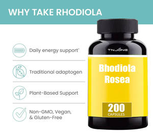 ヘルスケアサプリメント<span class=keywords><strong>Rhodiola</strong></span> <span class=keywords><strong>Rosea</strong></span>根エキス3% サリドロシド3% Rosavin <span class=keywords><strong>Rhodiola</strong></span> <span class=keywords><strong>Rosea</strong></span>カプセル - Product Image 2