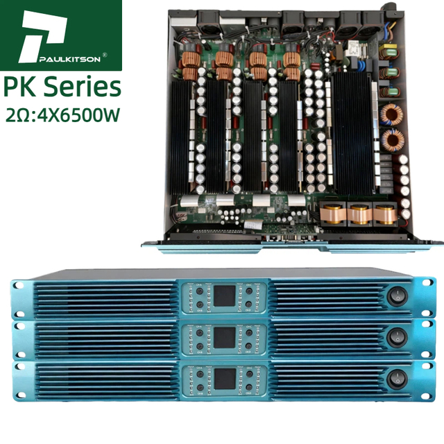 Paulkitson Amplifier PK430 Professional Class D Audio Power Amplifier Hifi Audio System 4X3000w Sound Equipment Amplifiers