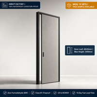 Panneau en nid d'abeille en aluminium SPC de 45 mm, revêtement mural de porte sur mesure de qualité supérieure pour un design moderne