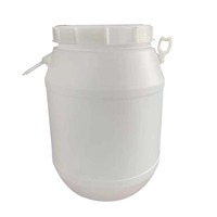Fût en plastique de 200 litres, 210 litres, 55 gallons / 50/60 litres, fût en plastique HDPE à ouverture supérieure, bleu
