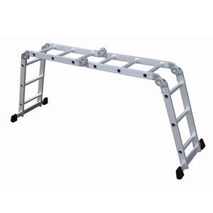 (Khuyến Mãi) hiện đại bước có thể gập lại nhôm đa mục đích thang với 300 lbs công suất và bản lề lớn cho căn hộ sử dụng - Product Image 2