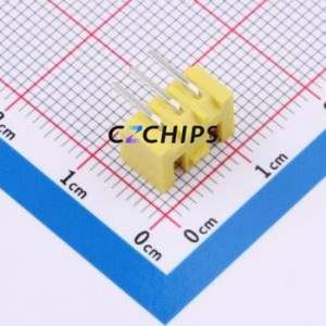 WAFER-HA2.54-3PWZ-H62 Wire-to-Board Pin Header Bent Lead Through Hole,P=2.54mm Connector 1x3P 2.5mm Right Angle Insert XHB - Product Image 2