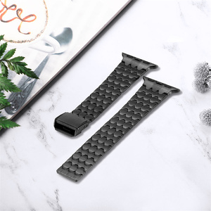 Correa de Reloj de Metal de Acero Inoxidable de Lujo con Diseño de Escamas de Pescado para <span class=keywords><strong>Apple</strong></span> Series 9/8/7/6/<span class=keywords><strong>5</strong></span>/4/3/2 Ultra, Brazalete para Muñeca - Product Image 3