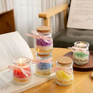 Romantic Star Heart Glass Container Scented Candle Tabletop Ornament For Wedding Guest Gift - Product Image 1