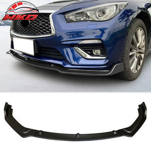 Pour Infiniti Q50 2018-2024 Base Premium 3 pièces Spoiler de pare-chocs avant PP Noir mat Haute qualité Kit carrosserie - Product Image 1
