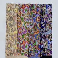 Série Couleurs Chaudes – Robe de Mariage Femme et Garçon en Tricot Brodé de Paillettes Multicolores 3mm, 100% Polyester, Anti-rétrécissement et Anti-boulochage