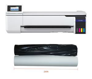 Papel de Sublimación Instantáneo de 100g, Rollo de Papel de Sublimación de 24 Pulgadas * 30m con Núcleo de 2 Pulgadas para EP F500 F570 para Aplicaciones Textiles - Product Image 1