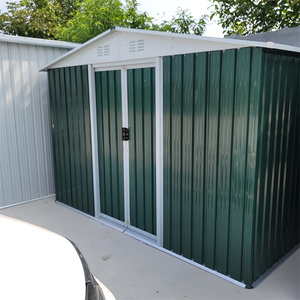 Tout nouveau hangar de jardin de stockage <span class=keywords><strong>en</strong></span> métal préfabriqué moderne <span class=keywords><strong>bois</strong></span> traité sous pression extérieur pour le stationnement de voiture Type naturel <span class=keywords><strong>toit</strong></span> <span class=keywords><strong>plat</strong></span> - Product Image 2