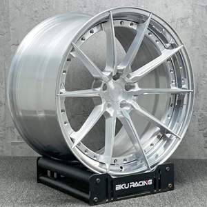 Jantes forgées en deux parties BKU 5x112 19 20 21 pouces, jantes en alliage brossées pour <span class=keywords><strong>Audi</strong></span> R8 RS5 RS6 RS Q8 S6 S7 S8 <span class=keywords><strong>SQ8</strong></span> SQ7 SQ6 TT <span class=keywords><strong>E</strong></span>-<span class=keywords><strong>tron</strong></span> - Product Image 3
