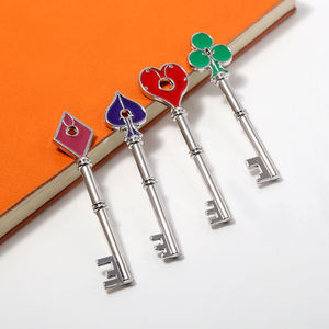 Porte-clés RPD Keys Set Raccoon Police Department Square Plum Heart pour Cosplay et Bijoux - Product Image 3